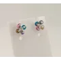 Пусеты с камнями Maxi Silver 7933