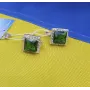 Серьги с квадратным камнем Maxi Silver 7932