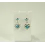 Пусеты сердце Maxi Silver 7826