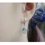 Золотые серьги с камнями Maxi Silver 7805