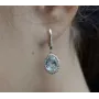 Золотые серьги с камнями Maxi Silver 7805