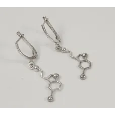 Серьги серотонин Maxi Silver 7753