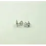 Пусеты ладошки Maxi Silver 7669
