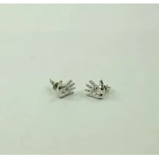 Пусеты ладошки Maxi Silver 7669