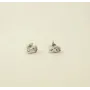 Пусеты пяточки Maxi Silver 7667