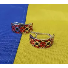 Серьги алатырь Maxi Silver 7395