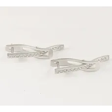 Серьги классические Maxi Silver 7319