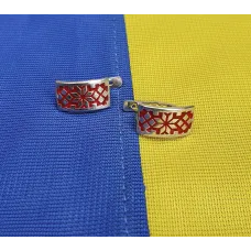 Сережки с эмалью Maxi Silver 7124