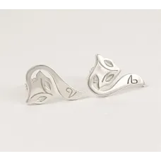 Серьги в виде лисы Maxi Silver 7098