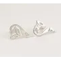 Серьги в виде лисы Maxi Silver 7098