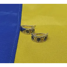 Серьги вышивка Maxi Silver 6365
