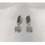 Серьги герб Украины Maxi Silver 5895