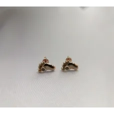 Пусеты детская ножка Maxi Silver 5597