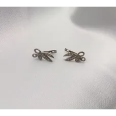 Серьги ножницы Maxi Silver 5186
