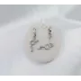 Сережки серотонин и дофамин Maxi Silver 5178