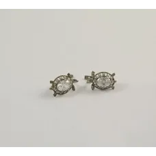 Серьги черепаха Maxi Silver 4140