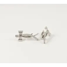 Серьги бантики Maxi Silver 3990