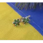 Серьги цветы Maxi Silver 3390