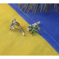Серьги цветы Maxi Silver 3390 Серьги цветы Maxi Silver 3390