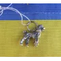 Кулон пудель Maxi Silver 9207