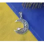 Кулон полумесяц со звездой Maxi Silver 9204