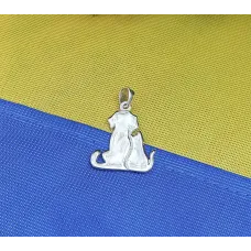 Кулон кошка и собака Maxi Silver 9175