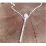 Кулон спичка с цепочкой Maxi Silver 9128