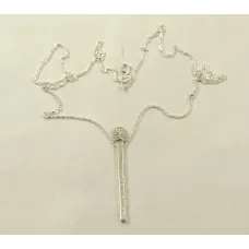 Кулон спичка с цепочкой Maxi Silver 9128