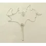 Кулон спичка с цепочкой Maxi Silver 9128