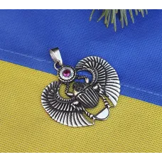 Кулон скарабей Maxi Silver 9103