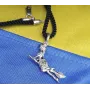 Кулон ведьма на метле Maxi Silver 9102