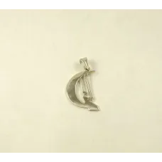 Кулон девушка на луне Maxi Silver 9071