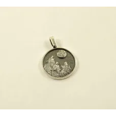 Кулон волки Maxi Silver 9063