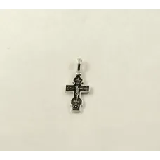 Детский крест двусторонний Maxi Silver 9012