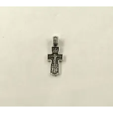 Крест Распятие Христово с предстоящими Архангел Михаил Maxi Silver 9008
