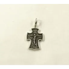 Николай Угодник Чудотворец Крест нательный Распятие Maxi Silver 9003