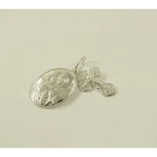 Крестик с ладанкой Божья Матерь Владимирская Maxi Silver 8928