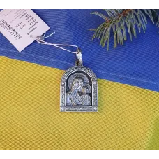 Большая ладанка Божья Матерь Казанская Maxi Silver 8927