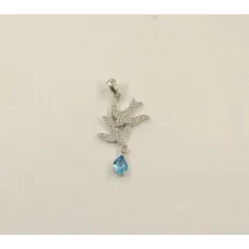 Кулон ласточки Maxi Silver 8901