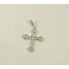 Женский крест с камнями Maxi Silver 8794