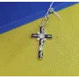 Крест с черными прямоугольными камнями Maxi Silver 8116/1