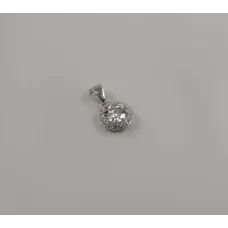 Кулон круглый с белым фианитом Maxi Silver 7976/3