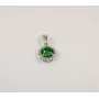 Кулон круглый с зеленым фианитом Maxi Silver 7976/1