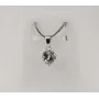 Кулон с камнем сердце Maxi Silver 8119