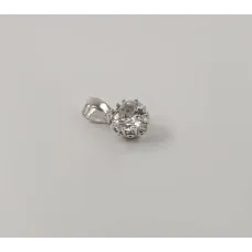 Кулон с камнем сердце Maxi Silver 8119