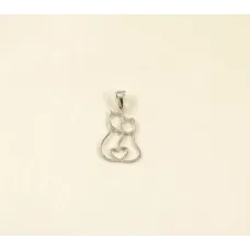 Кулон Влюбленные котики Maxi Silver 7619