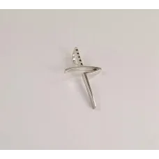 Крестик необычный Maxi Silver 6218