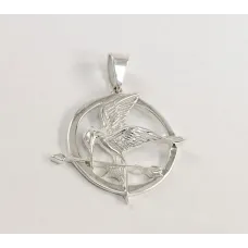 Кулон Птица с стрелой Maxi Silver 4738