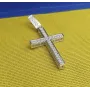 Крест полностью в камнях Maxi Silver 3598