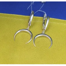 Сережки лунница Maxi Silver 9287